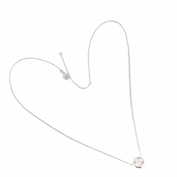 new Lassaire ♡ Simulate Diamond Solitaire Necklace - Picture 3 of 9